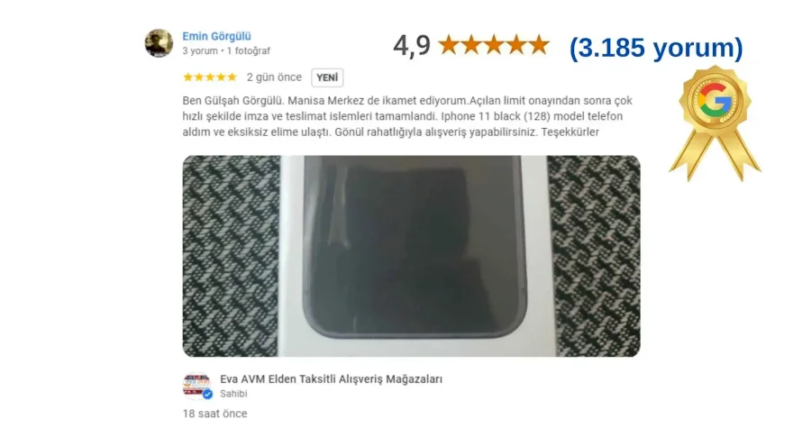  Iphone 11 black (128) model telefon aldım ve eksiksiz elime ulaştı.