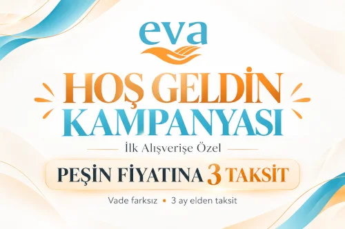 İlk Alışverişe Özel Hoş Geldin Kampanyası: Peşin Fiyatına 3 Taksit!