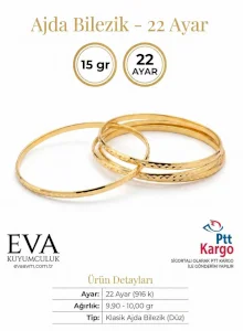 22 Aayar Ajda Bilezik(15 gr)