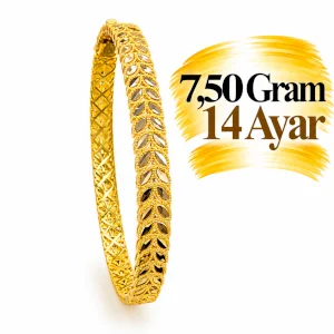Tam Tur Başak Kelepçe Bilezik  | Gram aralığı: 7,10 - 7,60 g