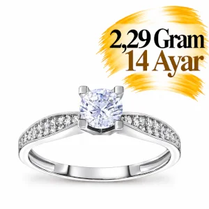Altın Tektaş Yüzük  | Gram aralığı: 2,29 g